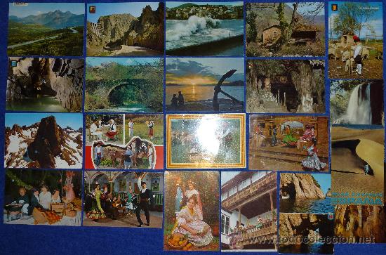 Cartes Postales: Lote de 20 postales de turismo de regiones de Espa&ntilde;a
