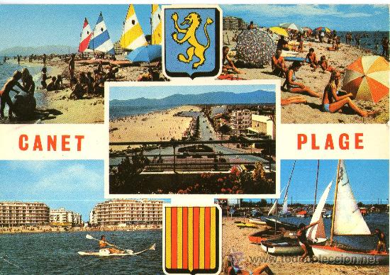 Postales: postal de canet plage pyrenees - Foto 1