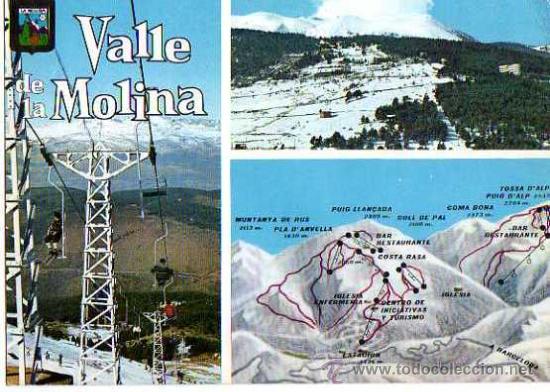 Postales: Valle de la Molina. Sin ciruclar. - Foto 1