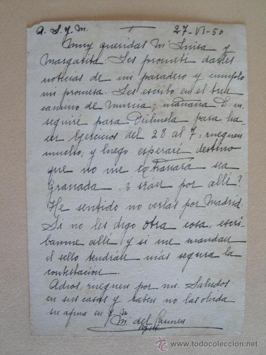 Postales: Tarjeta postal. sin imagen, posguerra. - Foto 2