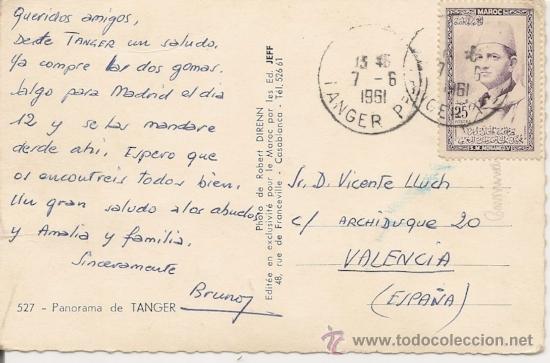 Postales: TANGER - POSTAL - 1961 - Foto 2