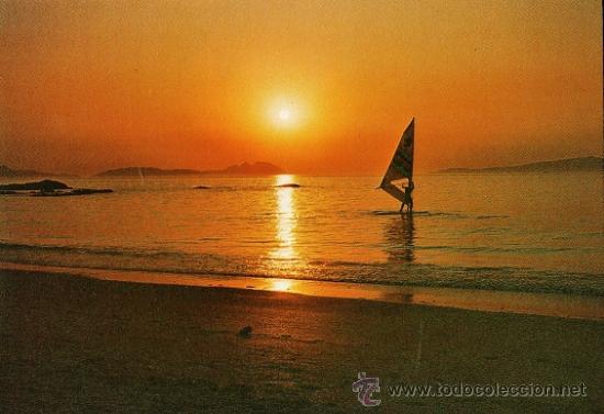 Postkarten: galicia - puesta de sol - n&ordm; 3236 - ed fama - sin circular - a&ntilde;o 1985 - x