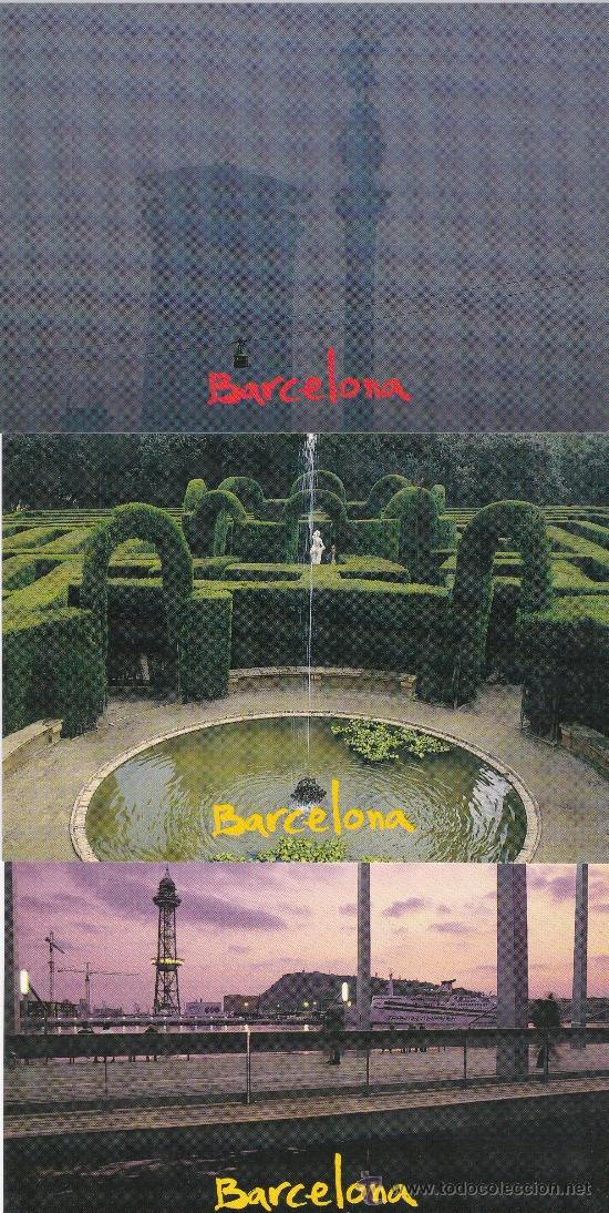 Postales: Lote de 32 postales Barcelona ,la transformacion de una ciudad - Foto 1