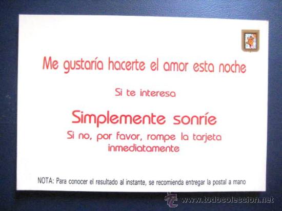 Postales: POSTAL CACHONDA..A&Ntilde;OS 80. SIN CIRCULAR. ENVIO GRATIS&iexcl;&iexcl;&iexcl;