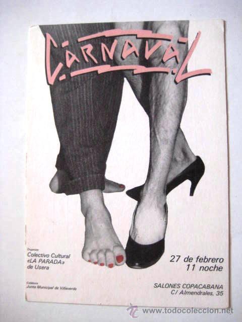 Postales: CARNAVAL EN USERA. A&Ntilde;OS 90. DISE&Ntilde;O. SIN CIRCULAR. ENVIO GRATIS&iexcl;&iexcl;&iexcl; - Foto 1