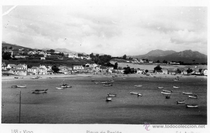 Postales: Vigo, 158. Ed. Arribas. Playa de Panj&oacute;n. EBC - Foto 1