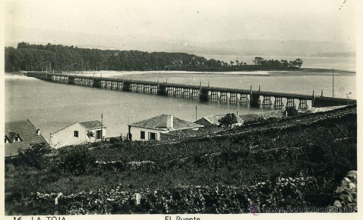 Postales: LA TOJA. El puente - Foto 1
