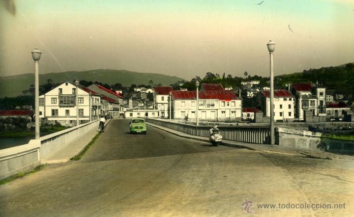Postales: Puentecesures. coloreada. 3 Ed. ALARDE. Puente Interprovincial - Foto 1