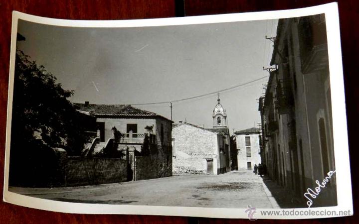 Postcards: ANTIGUA FOTOGRAFIA DE PUEBLO CON IGLESIA, NO TENEMOS LOCALIZADO EL PUEBLO DE DONDE ES, FOTOGRAFO MOL