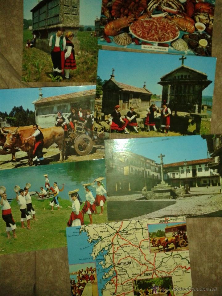 Postales: 7 POSTALES DE GALICIA. A&Ntilde;OS 70-80