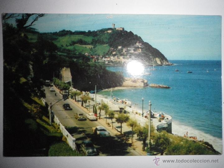 Postais: POSTAL SAN SEBASTIAN , CIRCULADA A&Ntilde;OS 60
