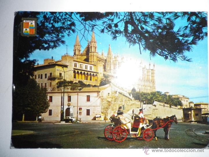 Postales: POSTAL  MALLORCA   LA CATEDRAL , CIRCULADA, A&Ntilde;OS  60 - Foto 1
