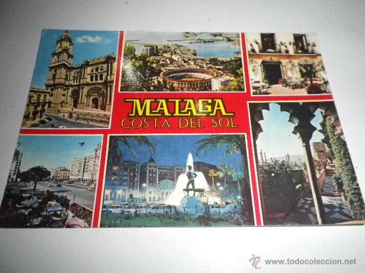 Postais: POSTAL  MALAGA  COSTA DEL SOL VISTAS VARIAS, SIN CIRCULAR,  A&Ntilde;OS 60