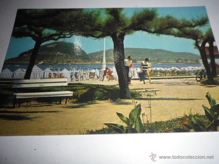 Postais: POSTAL SAN SEBASTIAN JARDINES DE ONDARRETA, SIN CIRCULAR  A&Ntilde;OS 60