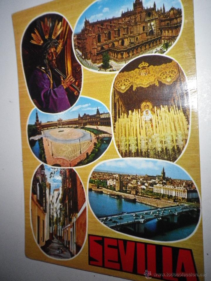 Postales: POSTAL SEVILLA  CIRCULADA  A&Ntilde;OS 60 - Foto 1