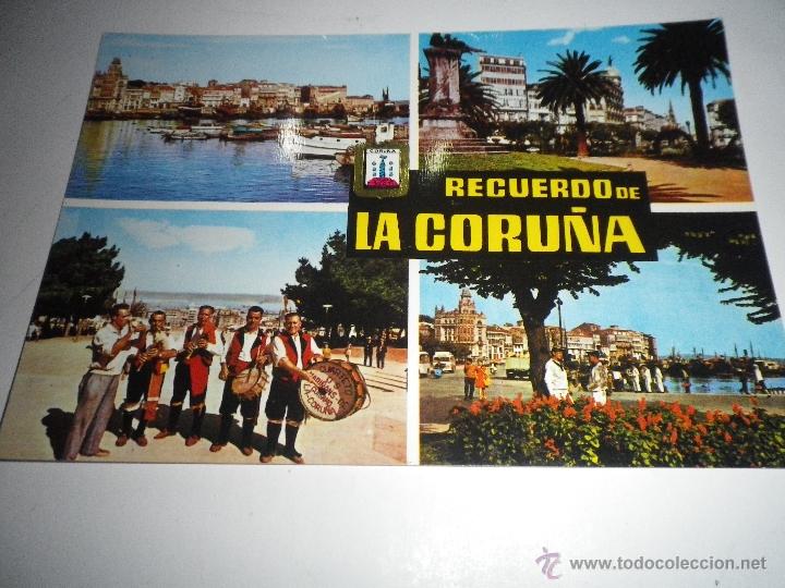 Postales: POSTAL RECUERDO DE LA CORU&Ntilde;A, SIN CIRCULAR  A&Ntilde;OS 60 - Foto 1