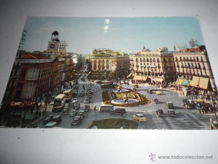 Postales: POSTAL MADRID  PUERTA DEL SOL, SIN CIRCULAR  A&Ntilde;OS  50 FINALES - Foto 1