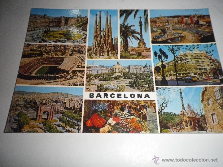 Postales: POSTAL RECUERDO DE BARCELONA - Foto 1