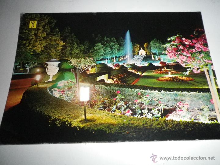 Postales: POSTAL LA GRANJA DE SAN ILDEFONSO VISTA NOCTURNA, SIN CIRCULAR  A&Ntilde;OS 60