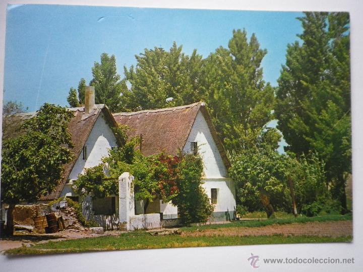 Postais: POSTAL VALENCIA BARRACAS DE LA HUERTA. CIRCULADA A&Ntilde;OS 60