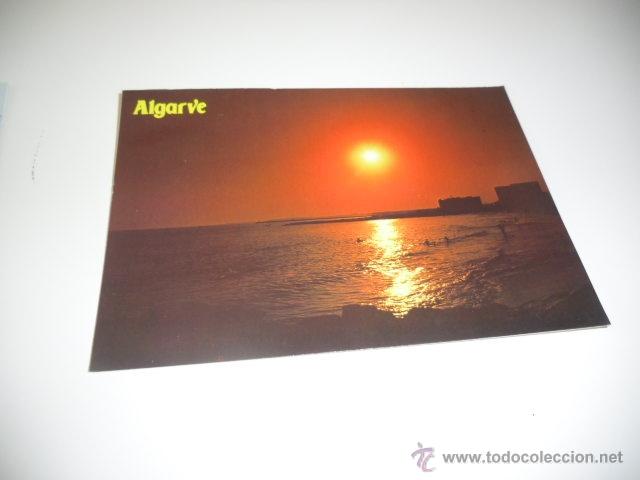 Postales: POSTAL ALGARBE PUESTA DE SOL - Foto 1