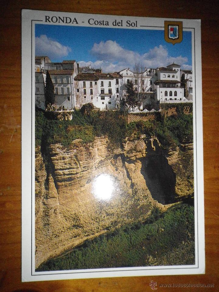 Postcards: POSTAL RONDA - COSTA DEL SOL.  CASAS SOBRE EL TAJO SIN CIRCULAR
