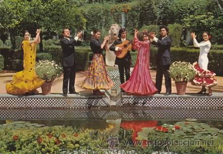 Cartes Postales: ESPA&Ntilde;A TIPICA - ESTAMPA TIPICA - FOLKLORE - BAILE FLAMENCO ANDALUCIA - N&ordm; 1887 -ED.SAVIR - A&Ntilde;O 1971