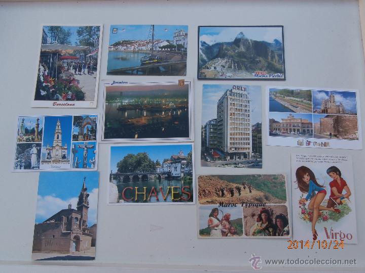 Postcards: Lote de 11 postales escritas de paises y ciudades