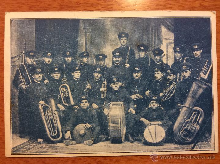 Postais: Postal del 'orquestra de Sants La popular Sansense a c&agrave;rrec de Josep M. Vallesp&iacute;