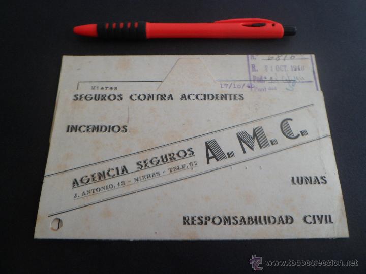 Postales: CARTA SEGURO A.M.C - CENSURA MILITAR - 1940