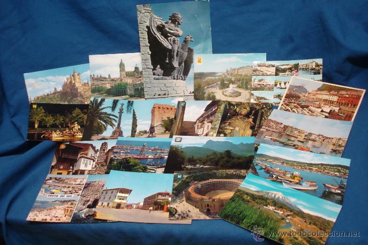 Postkarten: GRAN LOTE DE PRECIOSAS TARJETAS POSTALES DE ESPA&Ntilde;A DE LOS 60/70 - 20 UNIDADES