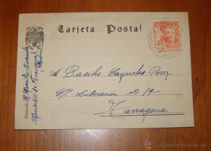 Postales: Tarjeta postal a&ntilde;o 1942 - Foto 1