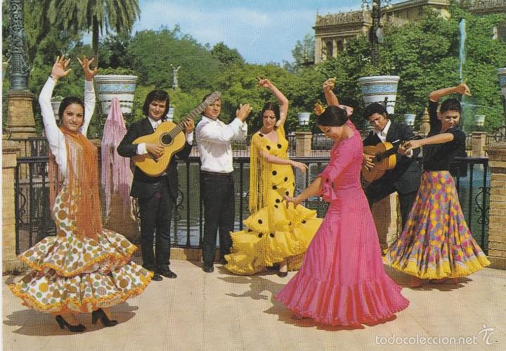 Postais: ESPA&Ntilde;A TIPICA - ESTAMPA TIPICA - FOLKLORE - BAILE FLAMENCO ANDALUCIA - N&ordm; 1919 - ED.SAVIR - A&Ntilde;O 1971