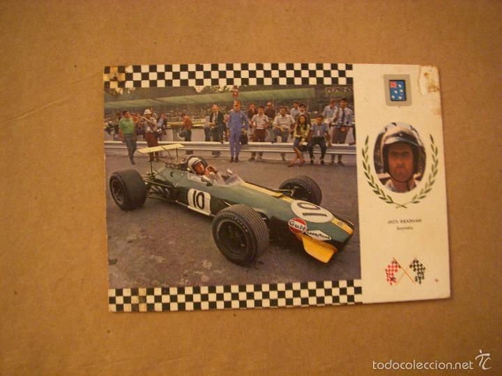 Postales: POSTAL, PILOTO Y COCHE JACK BRABHAM - Foto 1