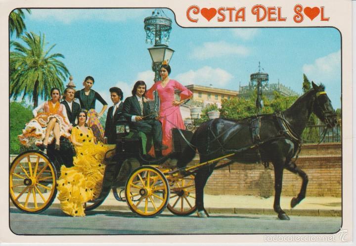 Postales: (1921) COSTA DEL SOL. COCHE DE CABALLOS - Foto 1