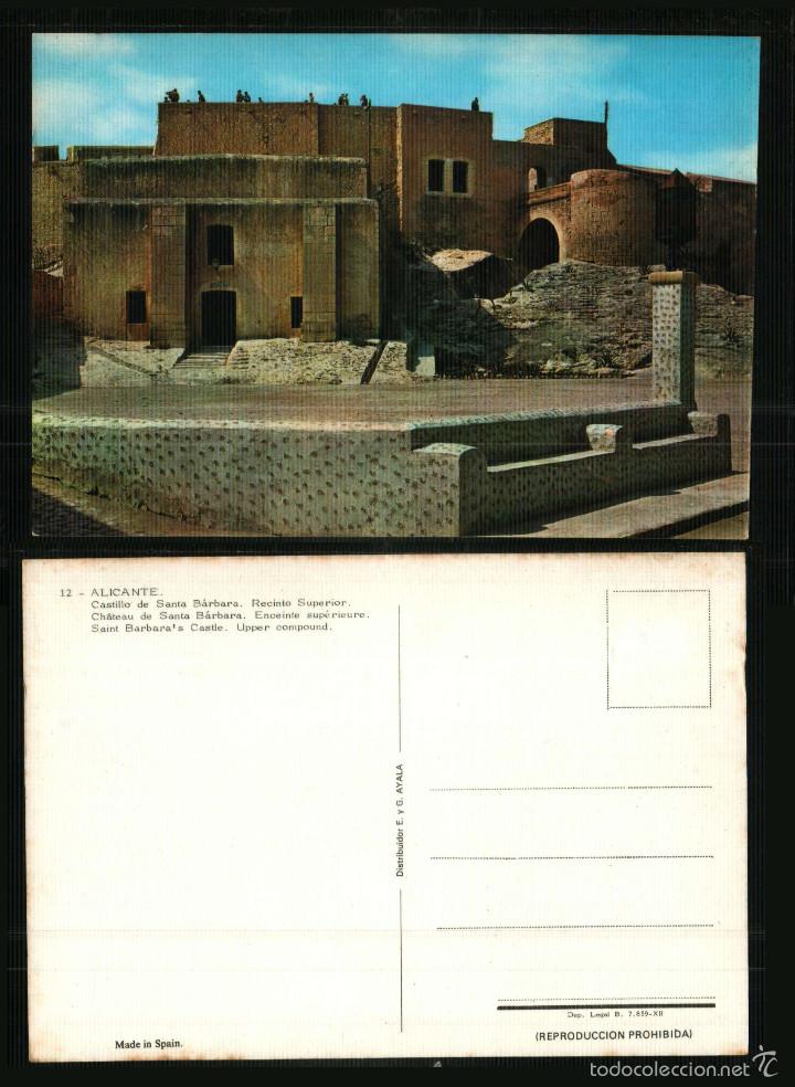 Postkarten: ALICANTE - CASTILLO DE SANTA B&Aacute;RBARA - Old postcard