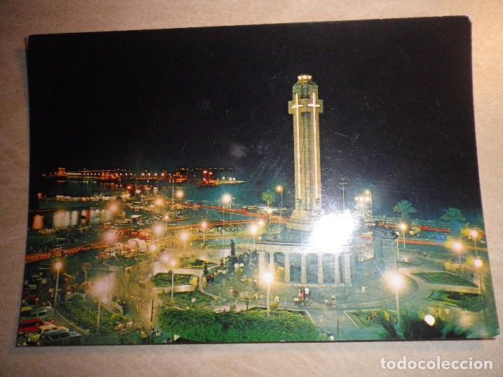 Postcards: POSTAL SANTA CRUZ DE TENERIFE PLAZA DE ESPA&Ntilde;A Y BAHIA SIN CIRCULAR
