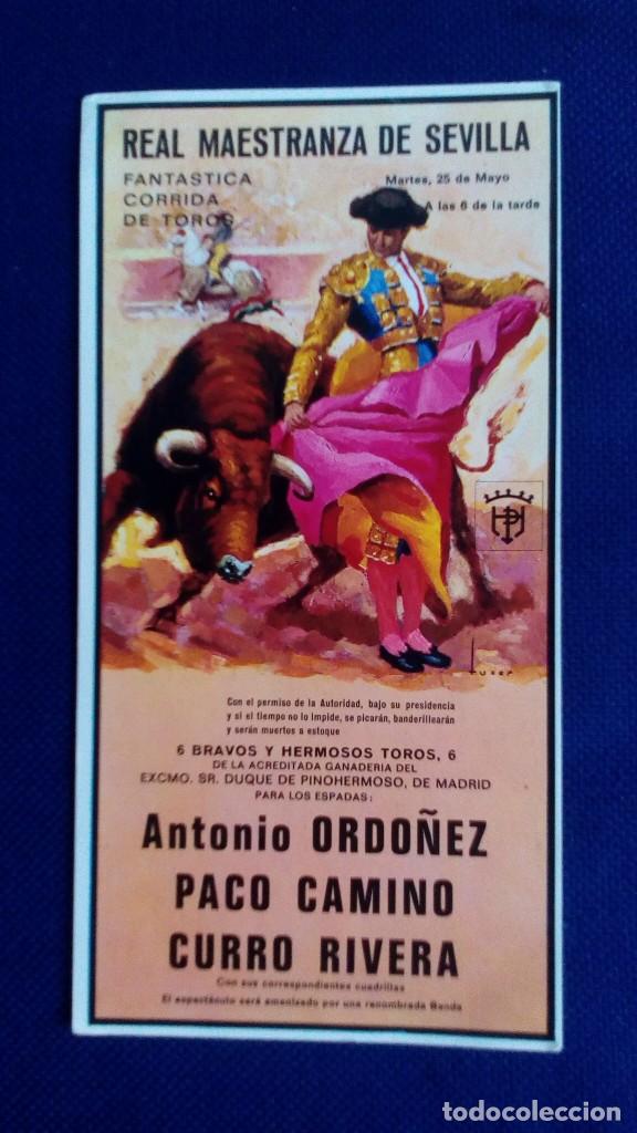 Postcards: CARTEL TAURINO CARTEL DE TOROS - REAL MAESTRANZA DE SEVILLA 1990 - 21,5X11,5 / BUEN ESTADO