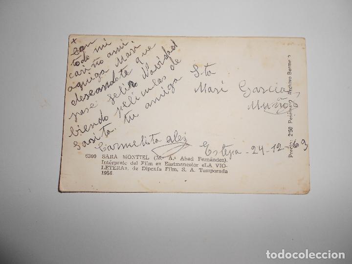 Postales: Postal a&ntilde;os 60. Sara Montiel - Foto 2