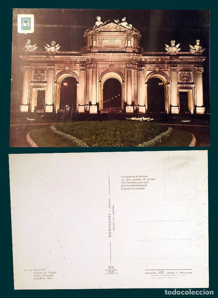 Postales: MADRID - PUERTA DE ALCAL&Aacute; - SPAIN - postcard - Foto 1
