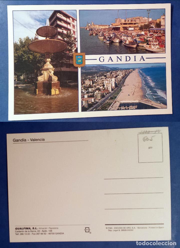 Postales: GANDIA - VALENCIA - SPAIN - postcard - Foto 1