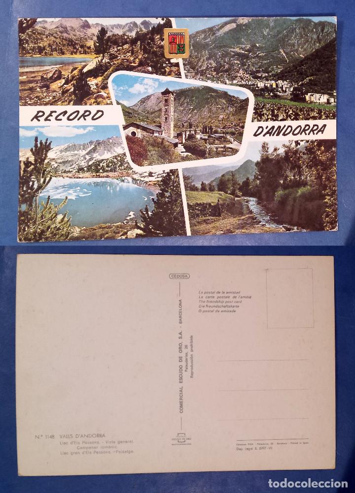 Postales: ANDORRA - VALLS D&acute;ANDORRA - postcard - Foto 1