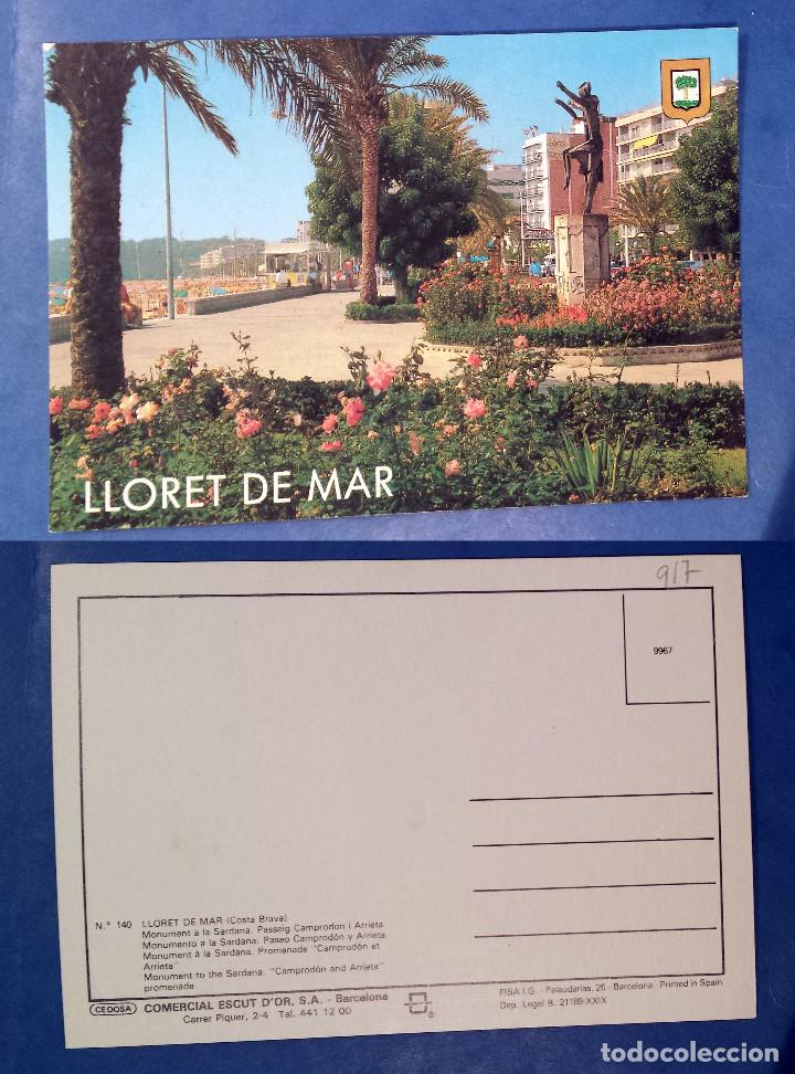 Postales: LLORET DE MAR - MONUMENT A LA SARDANA - SPAIN - postcard - Foto 1