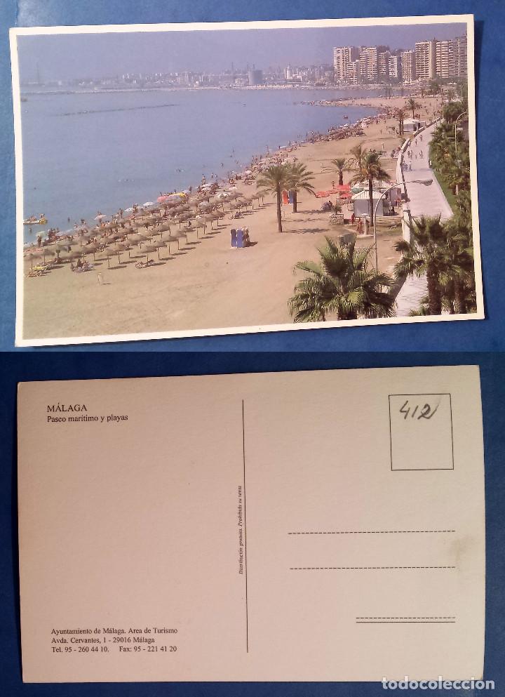 Postales: M&Aacute;LAGA - PASEO MARITIMO Y PLAYAS - SPAIN - postcard - Foto 1