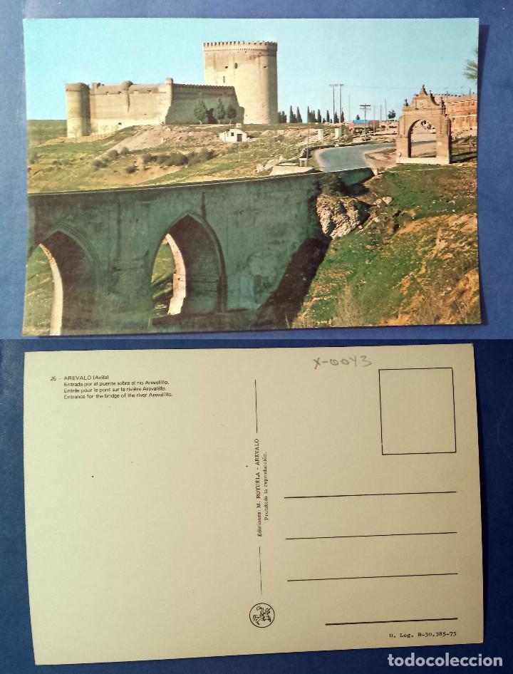 Cartes Postales: AREVALO - AVILA - ENTRADA POR EL PUENTE SOBRE EL RIO AREVALILLO - SPAIN - Postcard