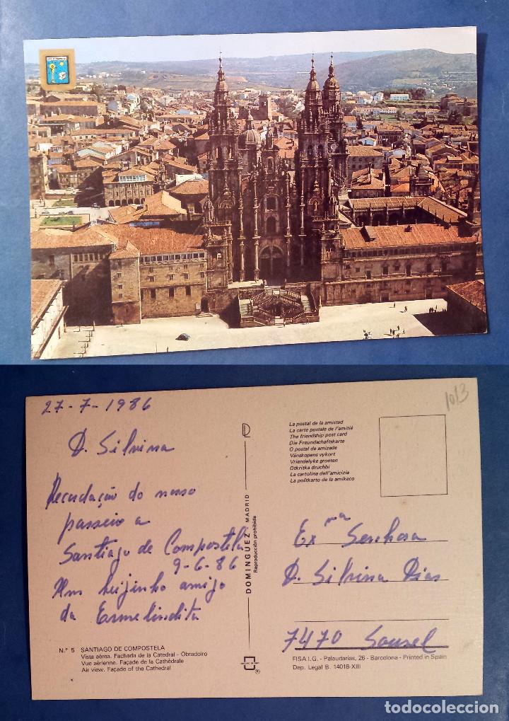 Postales: SANTIAGO DE COMPOSTELA 1986 - SPAIN - Postcard - Foto 1