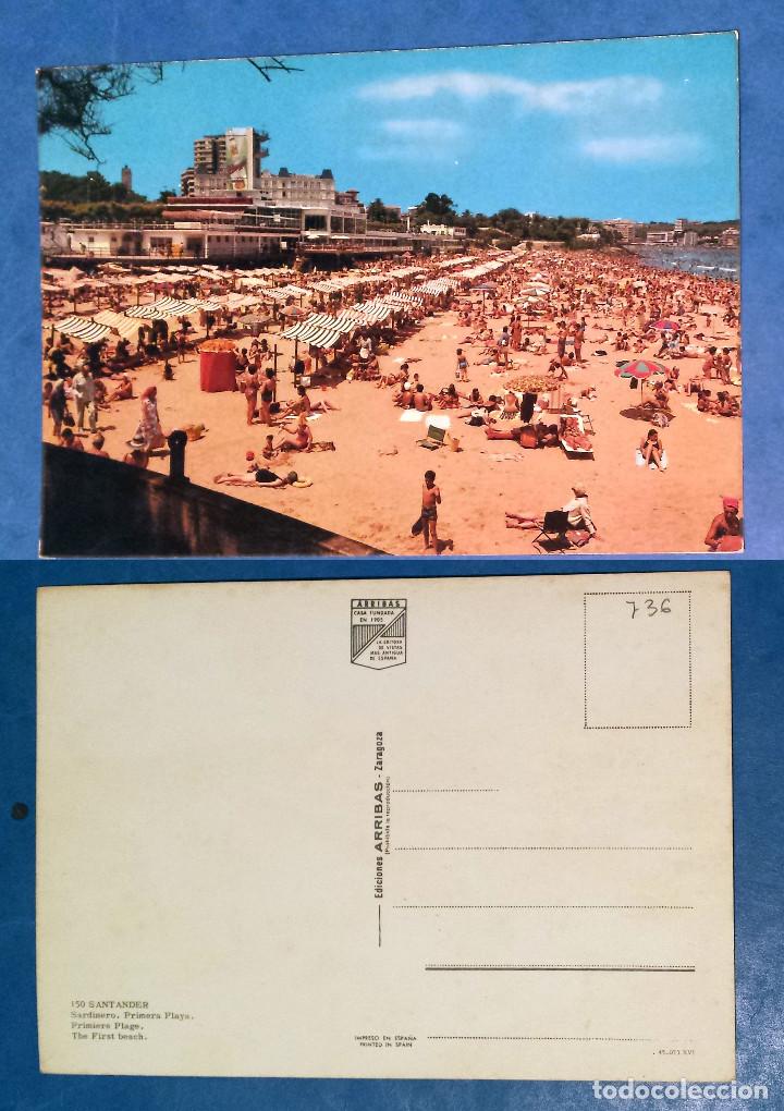 Postales: SANTANDER - SARDINERO - PRIMERA PLAYA - Postcard - Foto 1