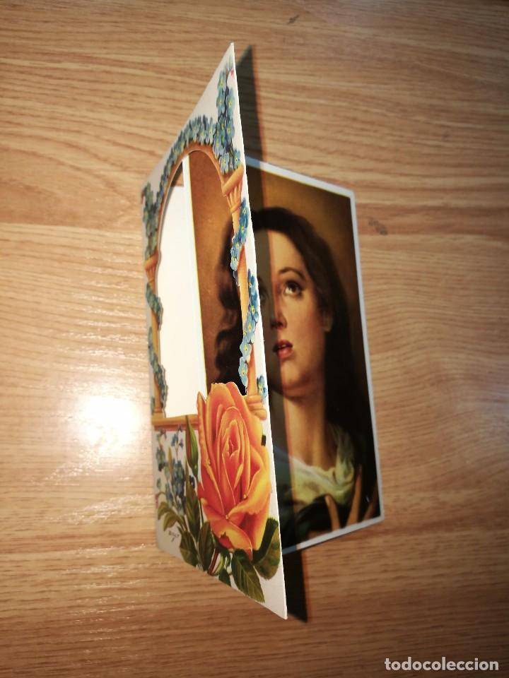 Postales: PRECIOSA Y ANTIGUA POSTAL TROQUELADA VIRGEN