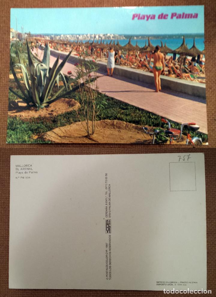Postales: MALLORCA - EL ARENAL - PLAYA DE PALMA - postcard - Foto 1