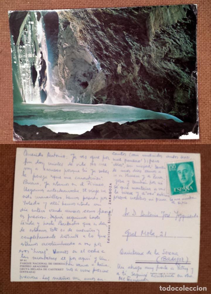 Postcards: PARQUE NACIONAL DE ORDESA - SPAIN - Postcard with SPAIN stamp 1,5 PESETAS